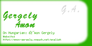 gergely amon business card